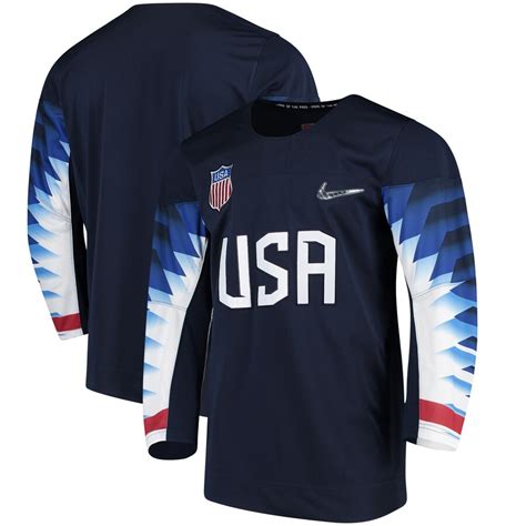 men's nike navy us hockey 2018 winter olympics replica jersey|hockey jerseys for sale.